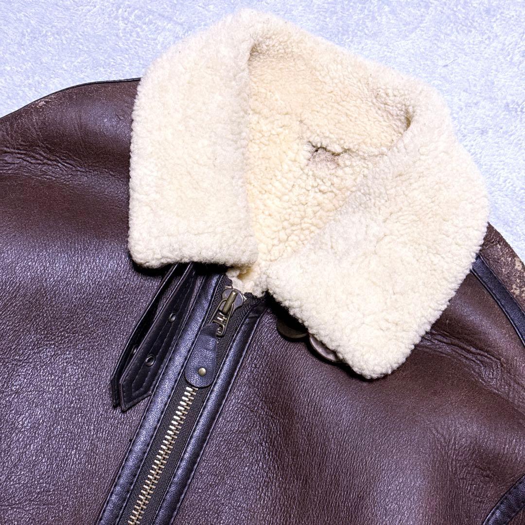 U.S.ARMY B-3 フライトジャケット リアルムートン メンズ M