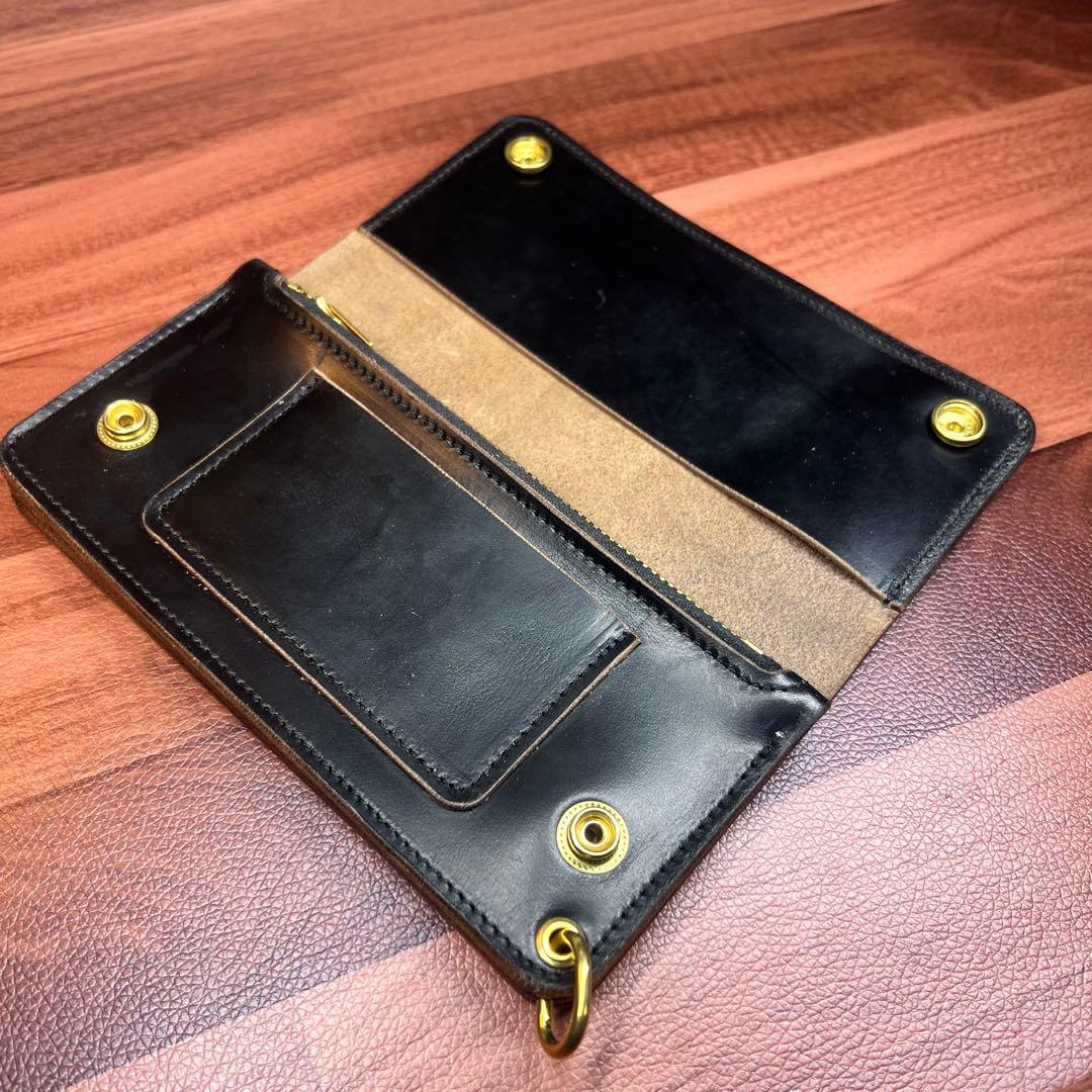 トラッカーウォレット ロング3層】クロムエクセル 茶芯 - メルカリ