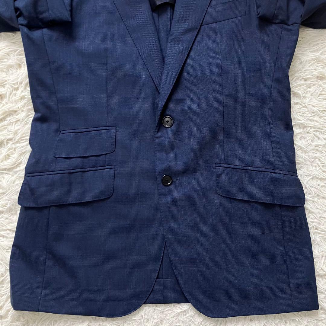 《極美品早い者勝ち》グリーンレーベルリラクシングスーツセットアップネイビー