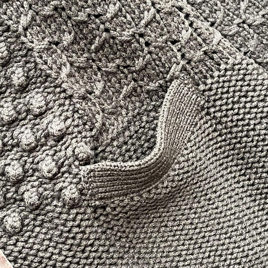 美品】マックスマーラ ロングコート カーディガン ダブルジップ グレー