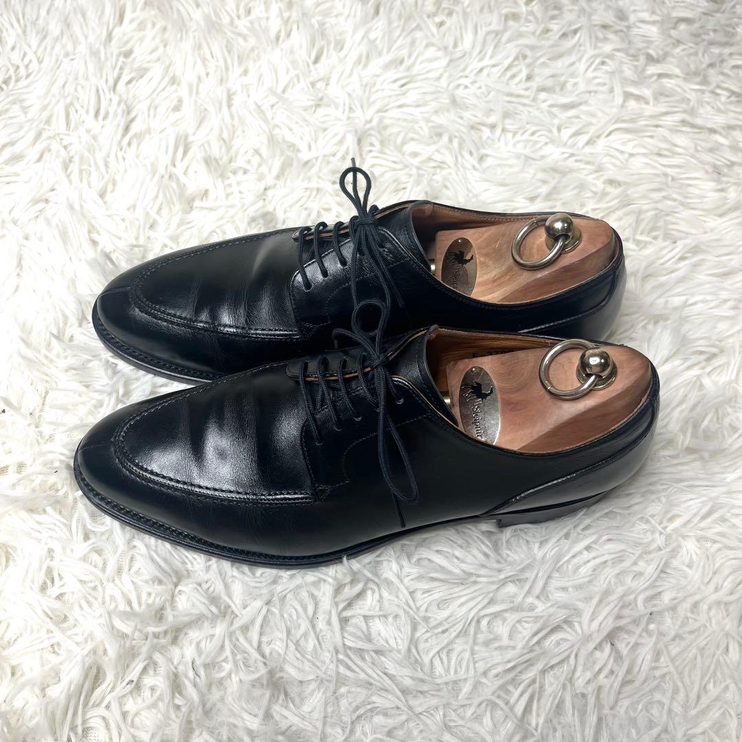 美品】 スコッチグレイン Uチップ ビジネス シューズ F-3789 25.5