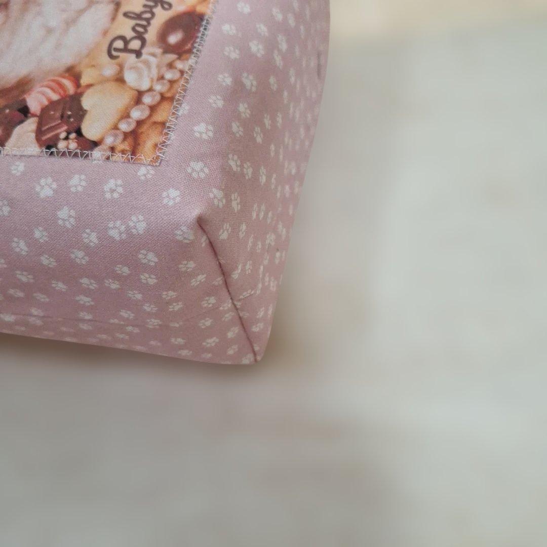 激レアパピヨンパネル生地 ハンドメイド 両面パネル布バスケット