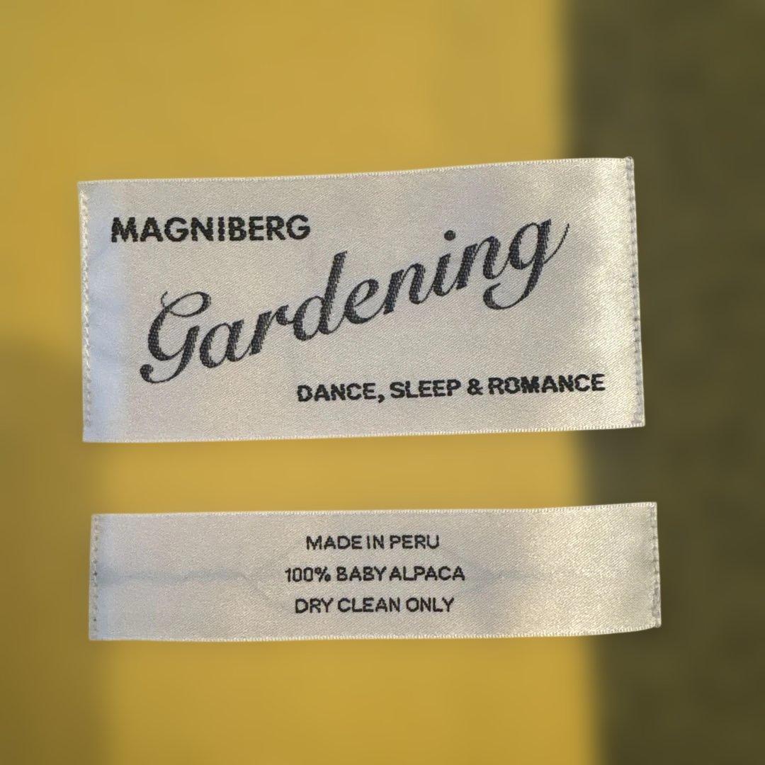 MAGNIBERG マグニバーグ マフラー チェック イエロー ベビーアルパカ