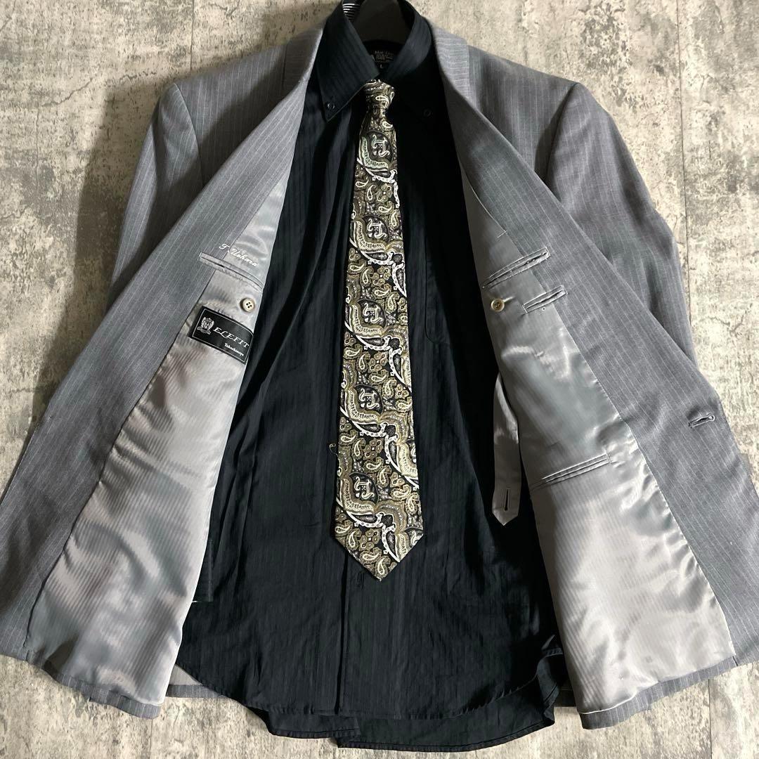 極美品 Apollo特注 BALENCIAGA ネクタイ スーツ セットアップ