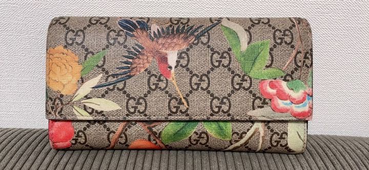 廃盤 GUCCI グッチ GG スプリーム 鳥 バード 長財布 - メルカリ