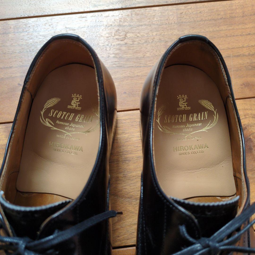 スコッチグレイン トリノ イルチアカーフ黒 レザー ドレスシューズ