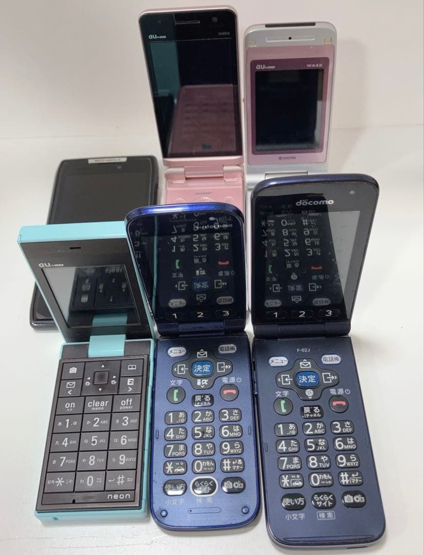 ガラケー スマホ 携帯電話 ジャンク au docomo 折りたたみ まとめ