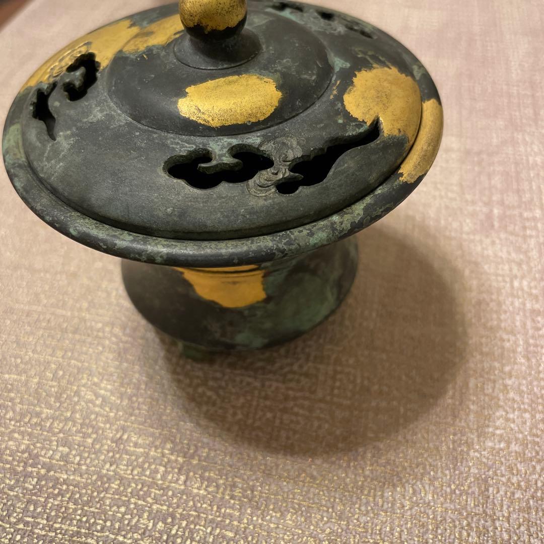 平安 秦蔵六造 塗金銅香炉 瑞雲 骨董品買取実例・実績 - 四世秦蔵六造｜塗金銅香炉 - ORIGEN