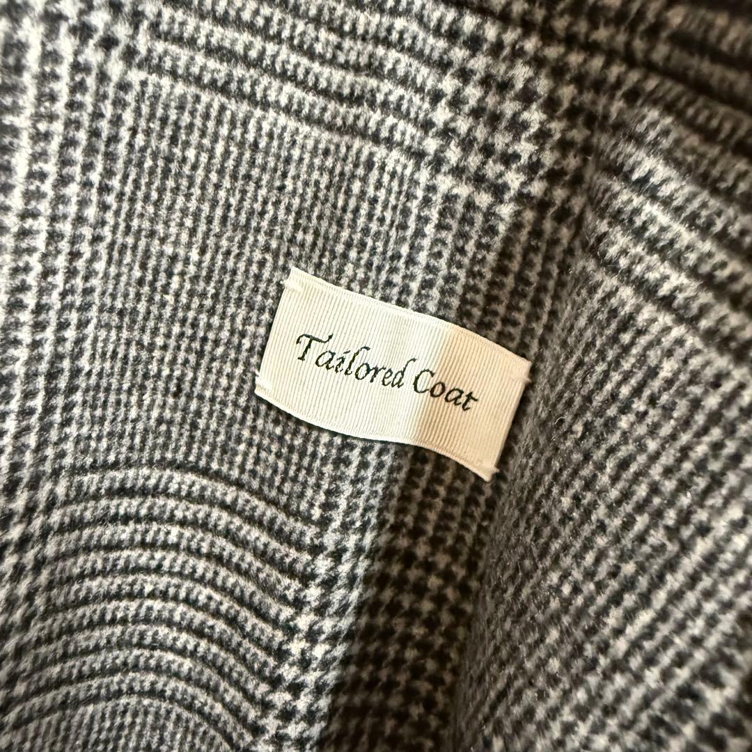 未使用☆COUTURE D'ADAM☆カシミヤ☆グレンチェックチェスターコート