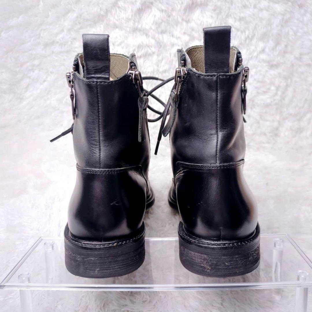 美品】アルフレッドバニスター ブーツ ダブルジップ レースアップ