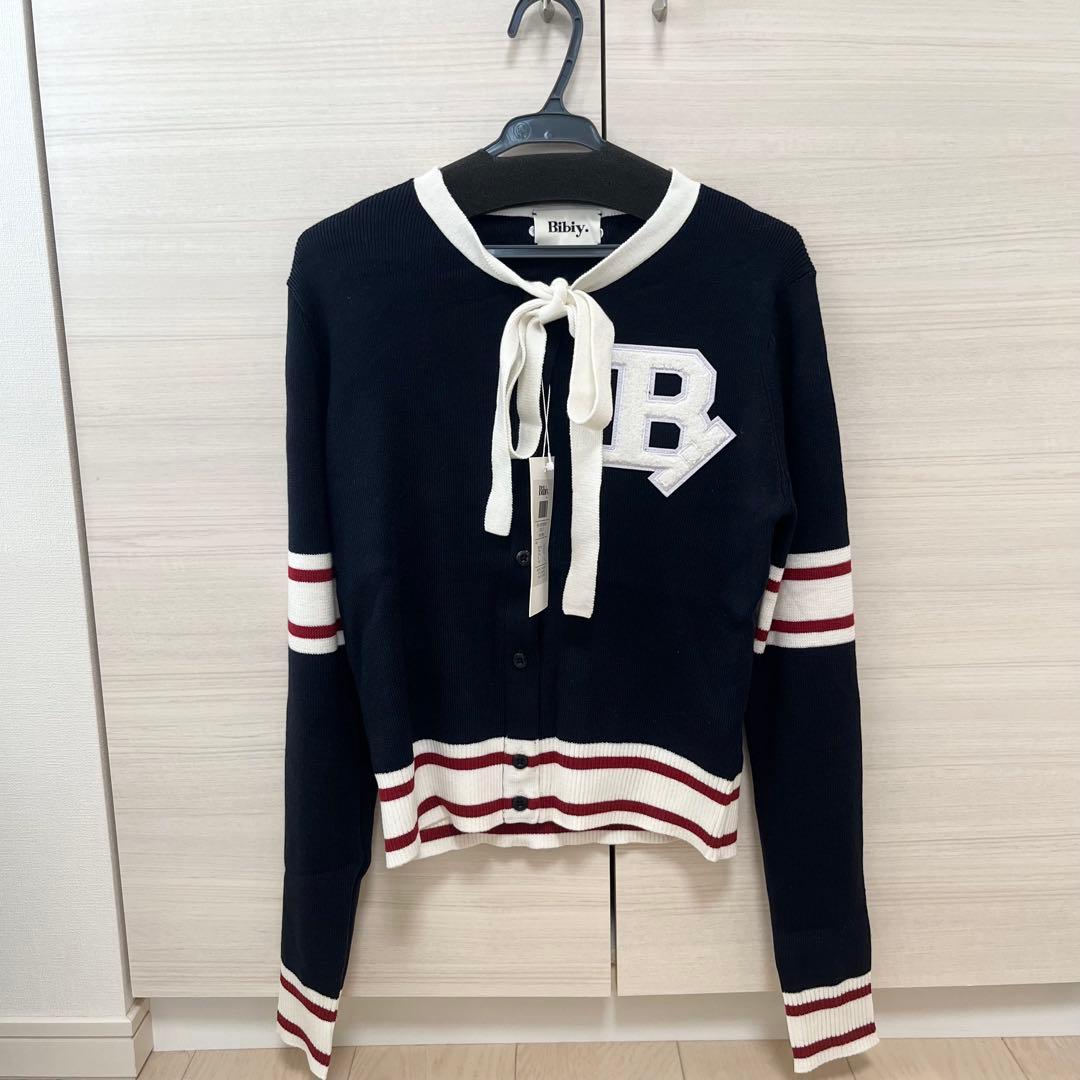 bibiy. B. CLUB TIE CARDIGAN ネイビー - メルカリ