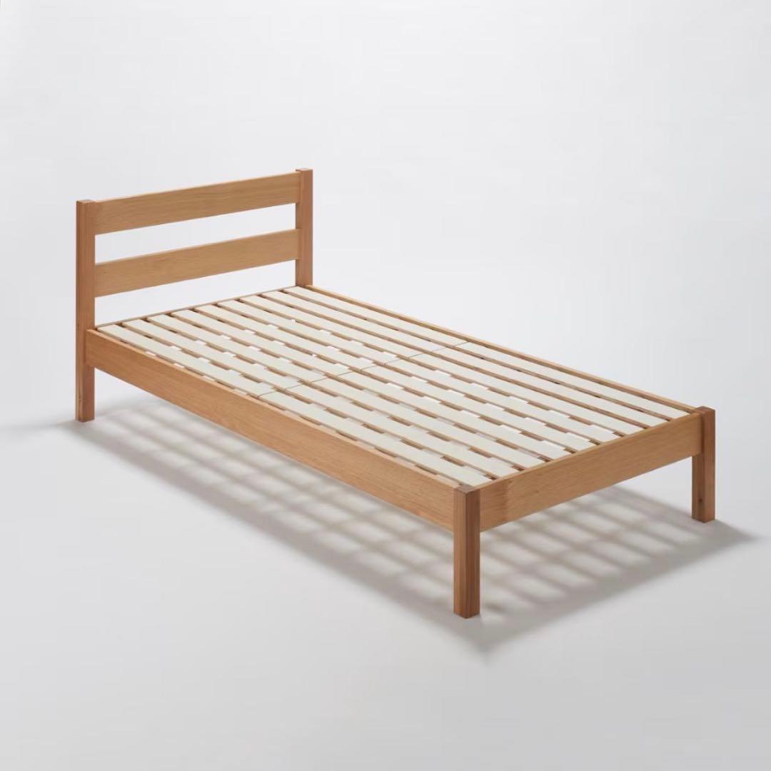 sorさま購入ページ　無印良品　木製ベットオーク材突板セミダブル 木製ベッド・オーク材・セミダブル | 無印良品