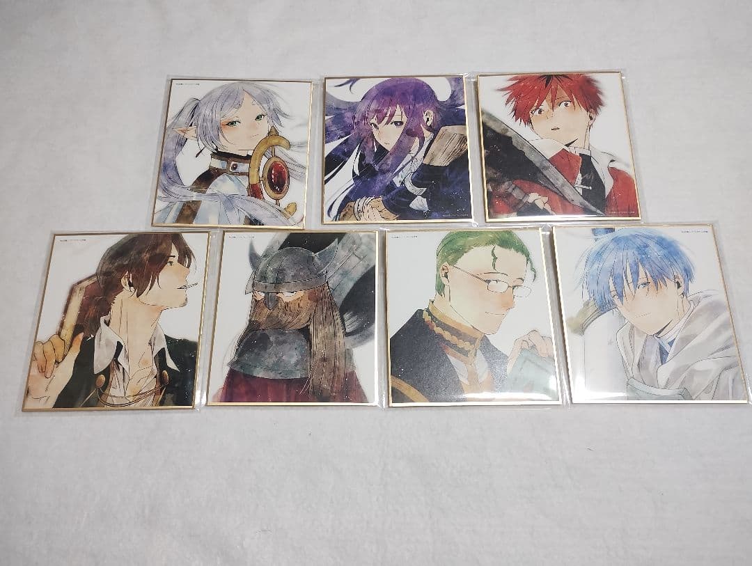 葬送のフリーレン BD/DVD 特典 色紙 7枚セット 葬送のフリーレン Blu-ray DVD 特典 アベツカサ先生描き下ろしミニ色紙