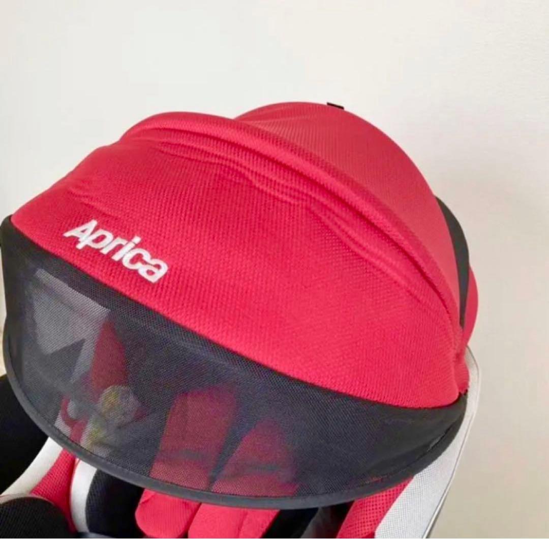 極美品】アップリカ チャイルドシート クルリラ isofix モアレレッド