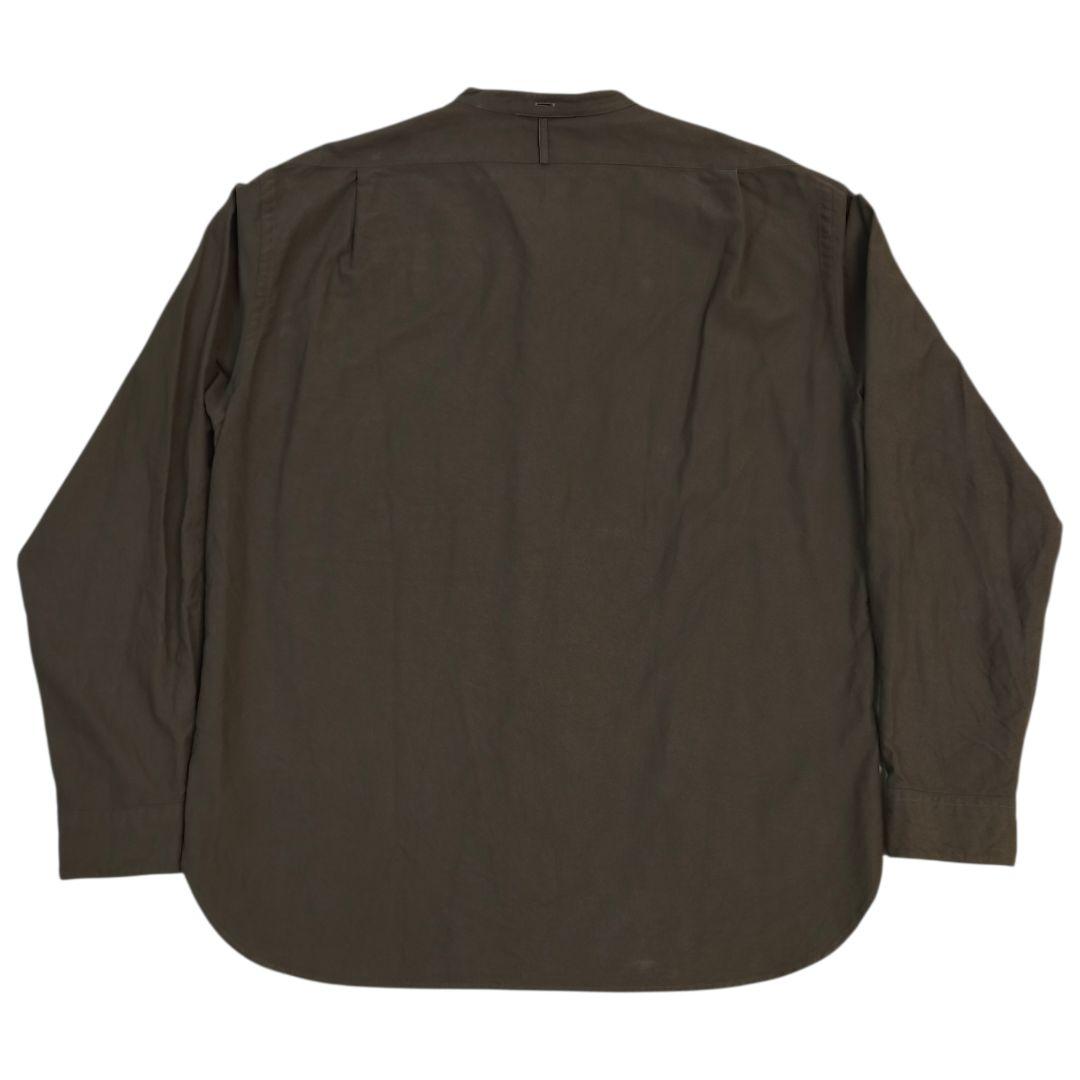 マーガレットハウエル バンドカラーシャツ L カーキ 日本製 - メルカリ
