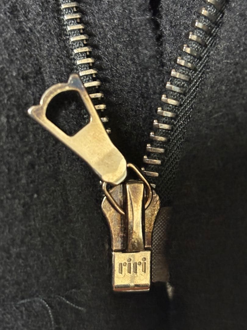 A.P.C ステンカラージャケット ブラック ririジップ メルトンウール