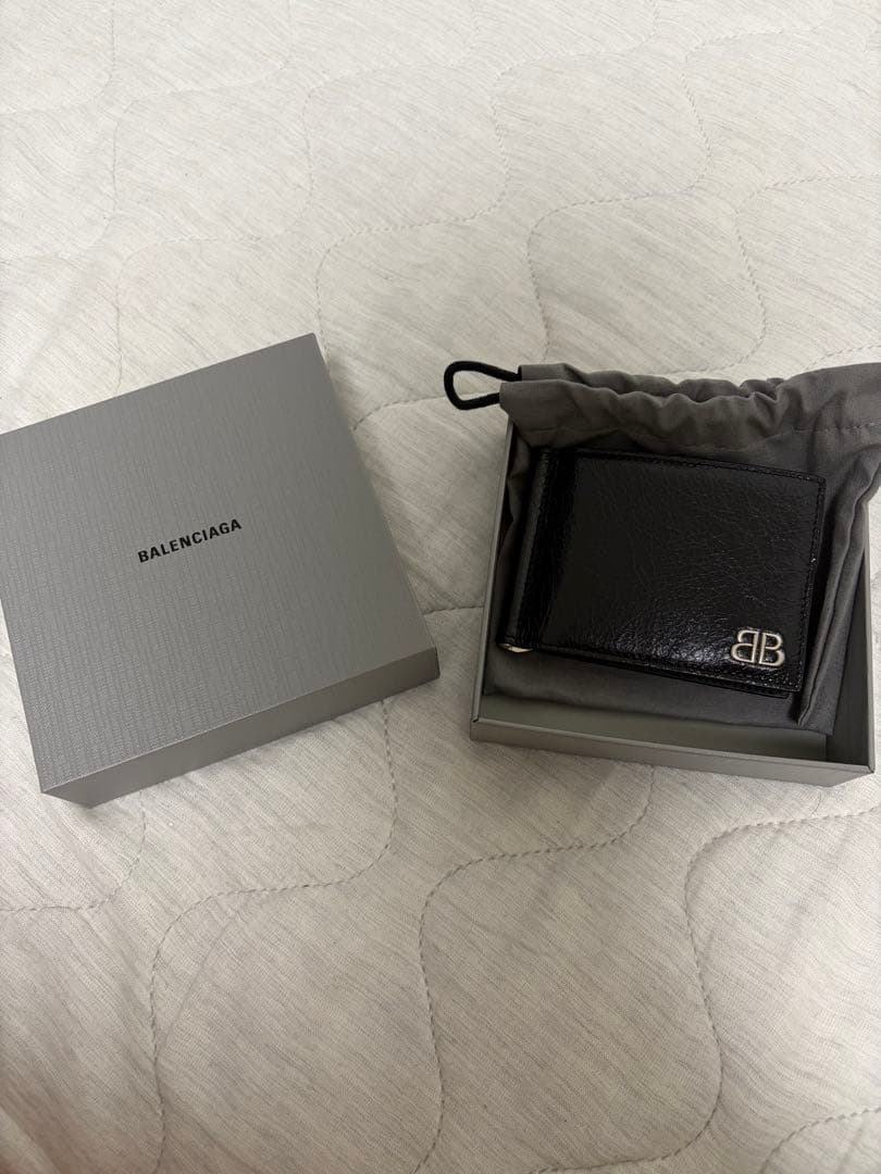 BALENCIAGA モナコレザー　マネークリップ バレンシアガ BALENCIAGA MONACO BILL CLIP モナコ ビル クリップ