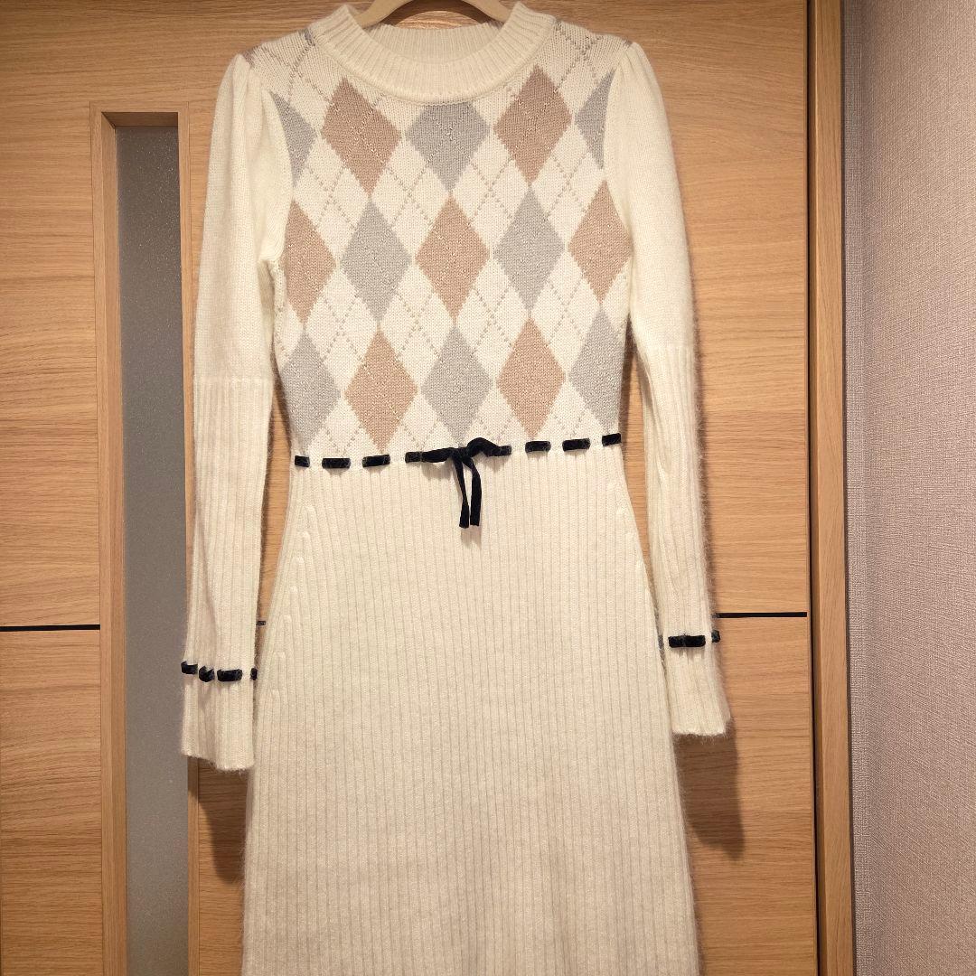 herlipto Moor Argyle Ribbon Knit Dress - メルカリ