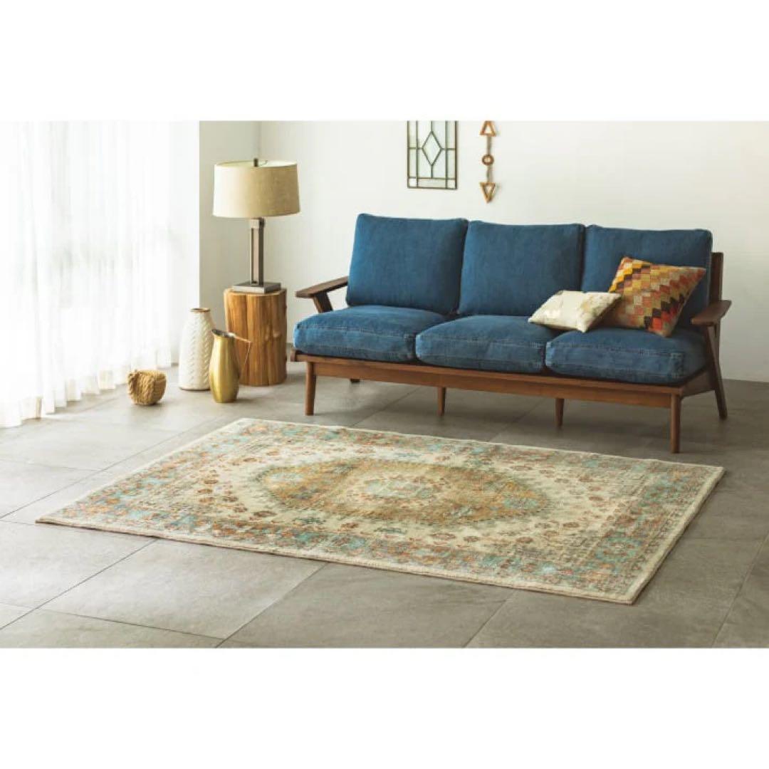 unico ラグ ASENA アセナ ベージュ - メルカリ