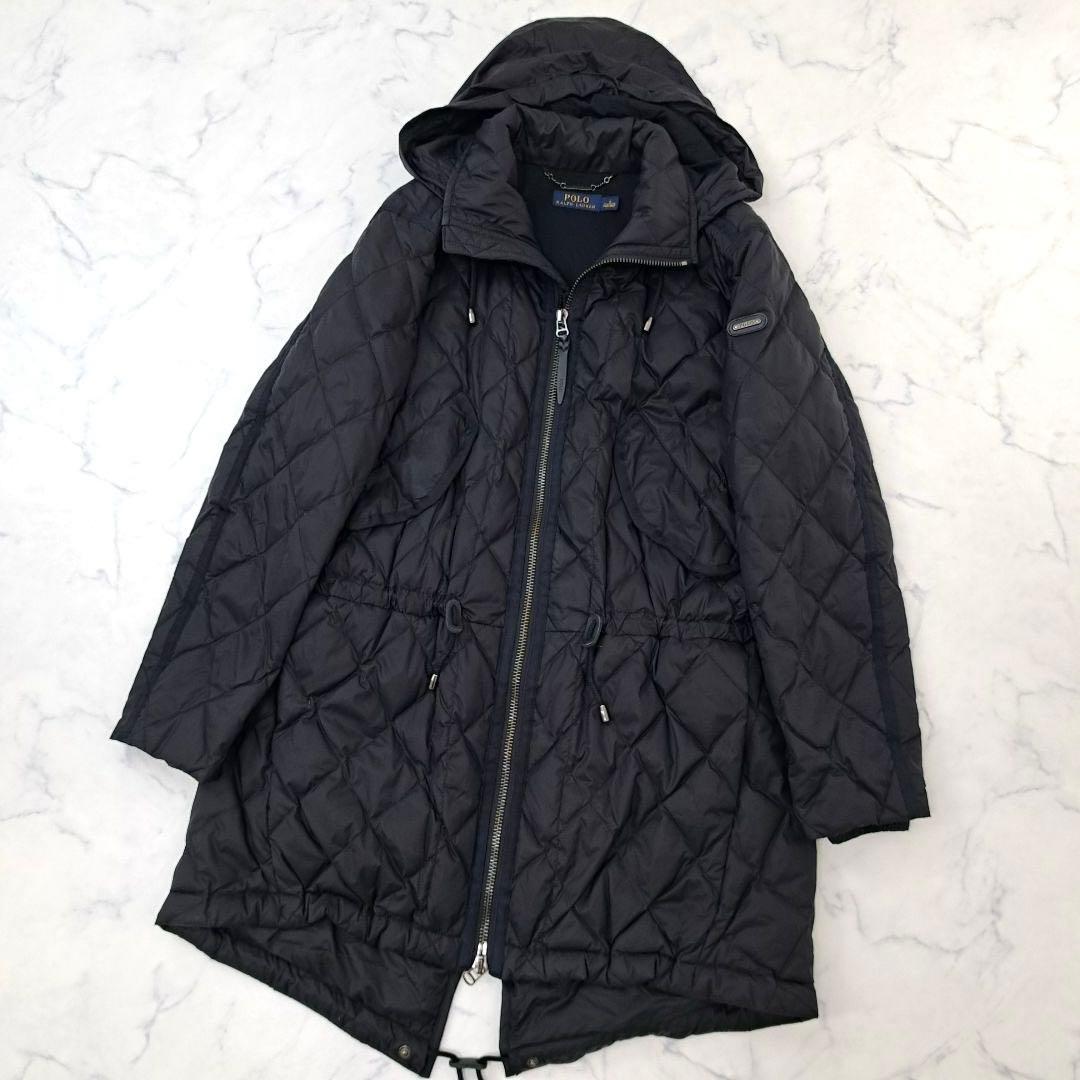 POLO RALPH LAUREN キルティング ダウンコート 軽量 ブラック - メルカリ