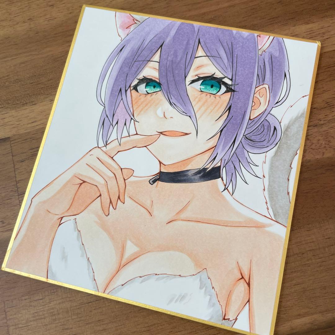 猫*山様 チェンソーマン レゼ 手書きイラスト ファンアート - メルカリ