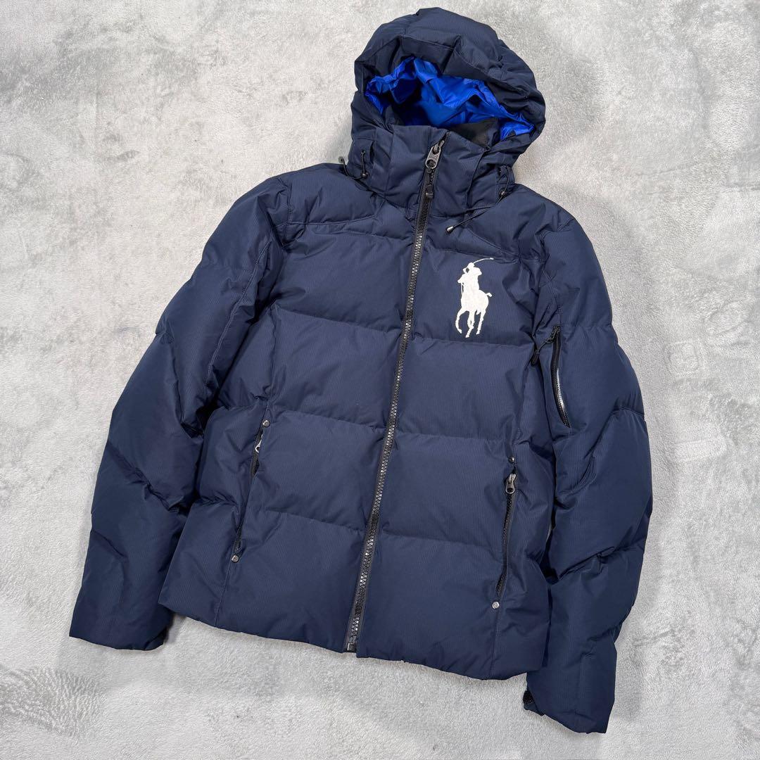 ポロラルフローレン ダウンジャケット ネイビー XS - メルカリ
