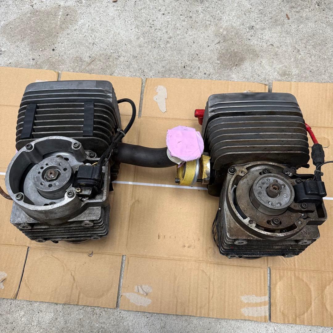 ヤマハ KT100 カートエンジン 2基セット 湿式クラッチ付き 現状渡し