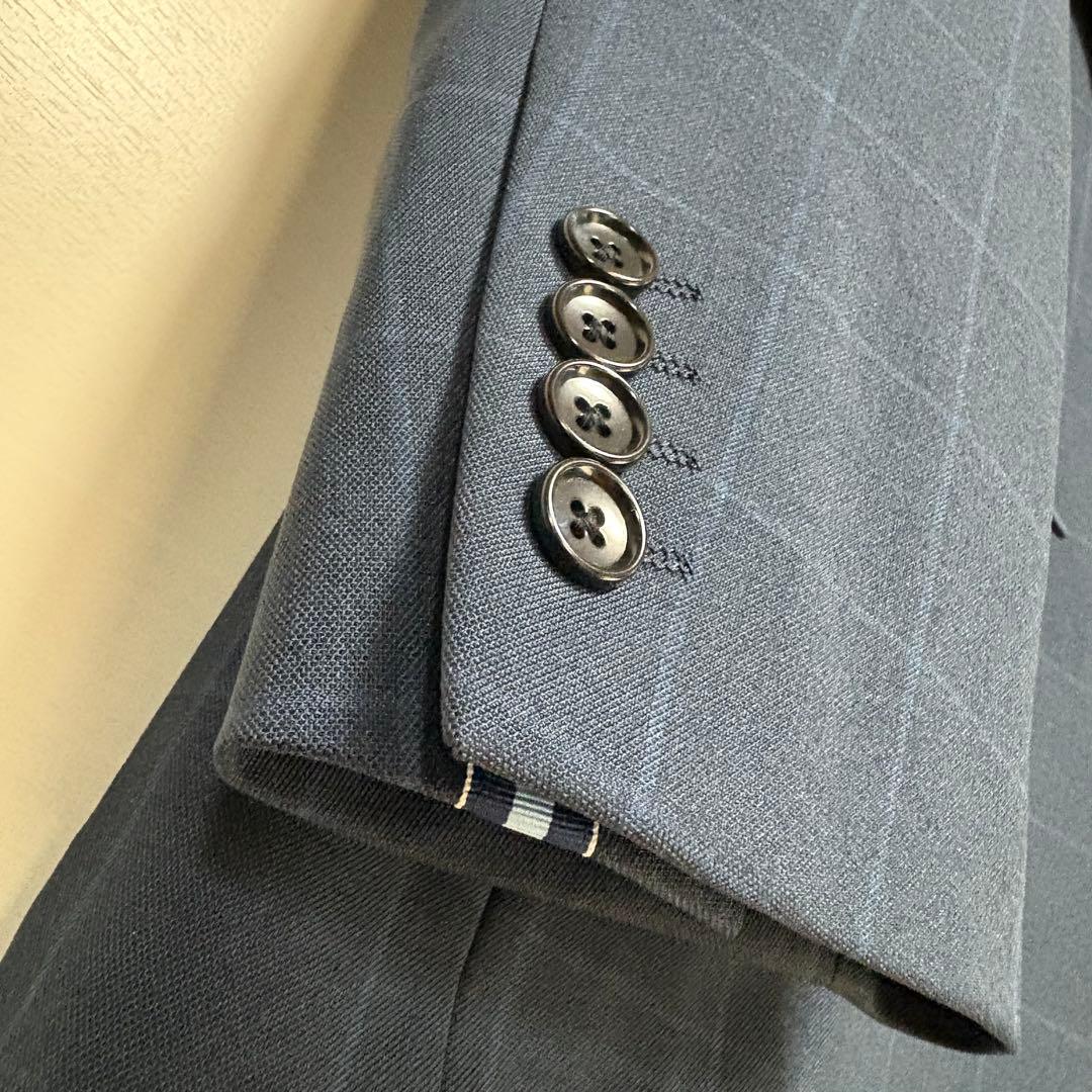 オリヒカ ネイビー ウインドウペン柄 セットアップ - メルカリ