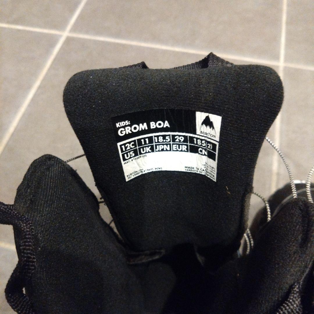 GROM BOA 子供用スノーボードブーツ 18.5cm