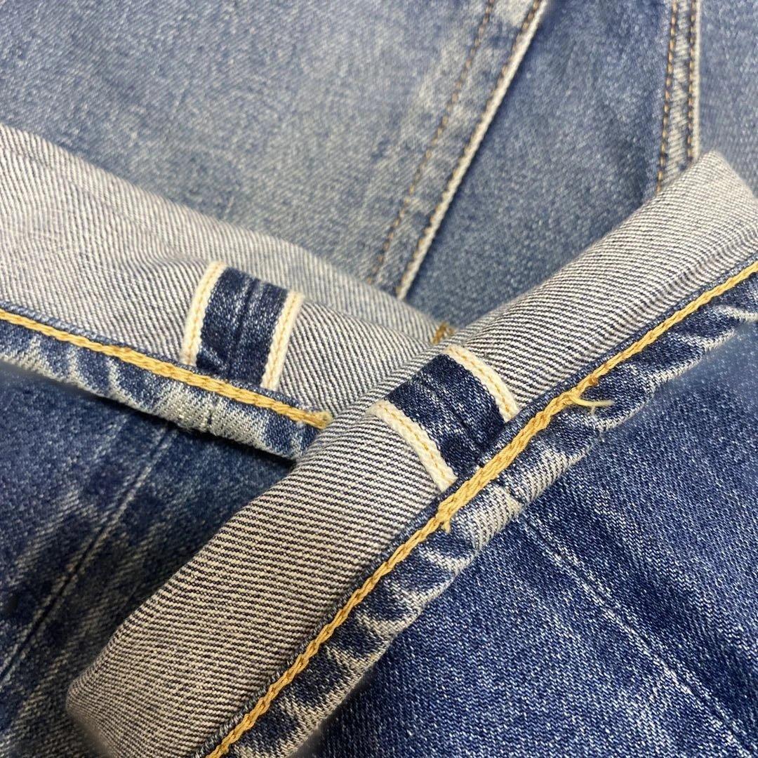 リゾルト710 W34L32 ストレートジーンズ セルビッチ 501 66 - メルカリ