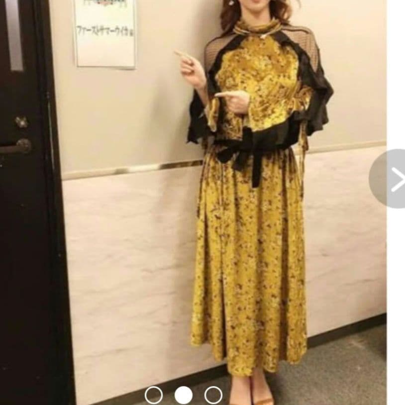 美品 シスタージェーン sister jane ゴールドラッシュドレス 芸能人