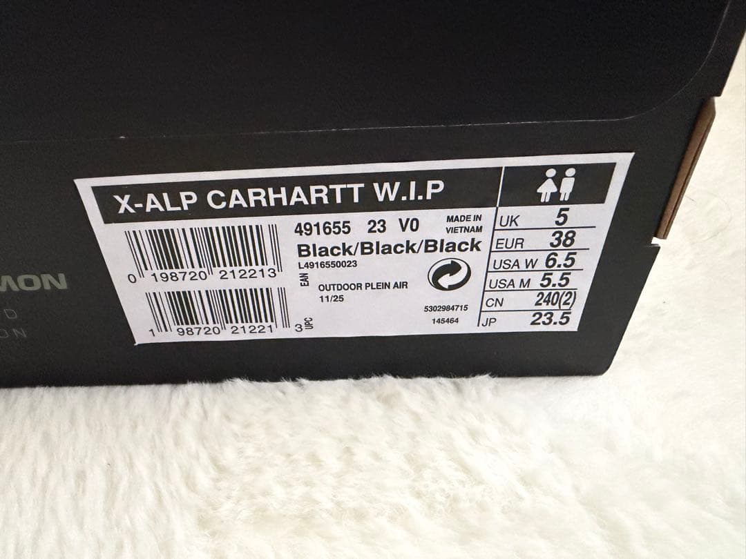 靴 SALOMON x CARHARTT WIP X-ALPBLACK 23.5cm