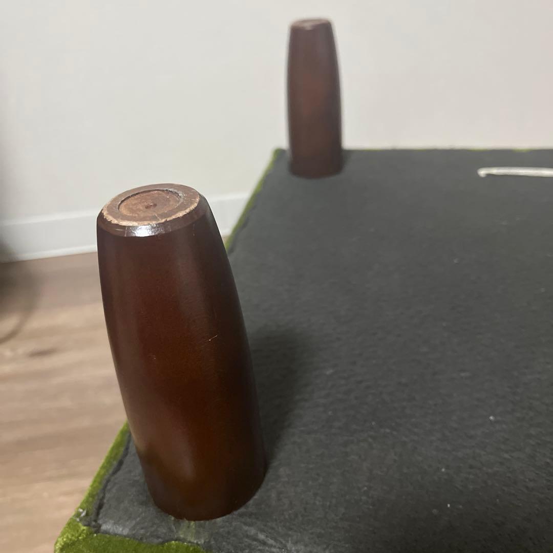 《美品》カリモク 60モケットグリーン オットマン