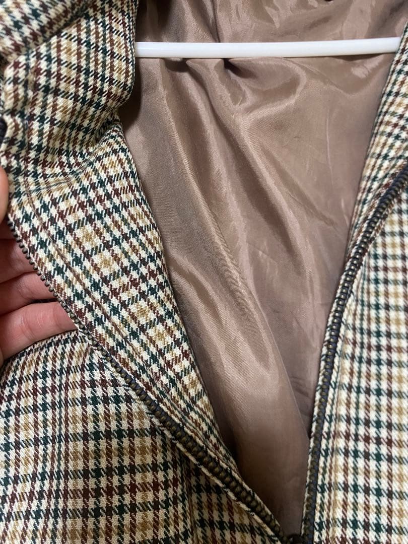 Yves Saint Laurent チェック柄ブルゾン ユニセックス - メルカリ