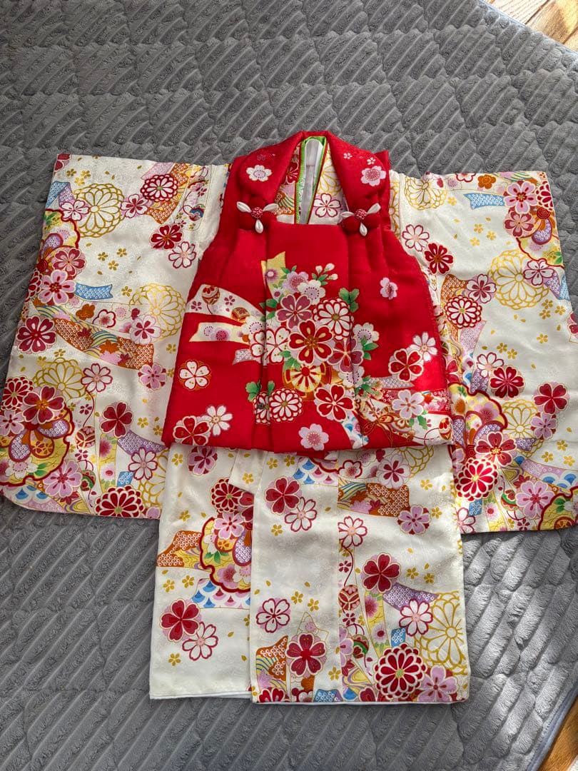 ☆七五三 正絹三歳女の子セットと手作り上靴 最新