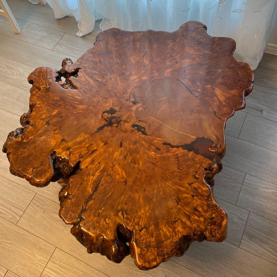 木製座卓 自然木テーブル 一枚板テーブル ケヤキ 欅 けやき 一枚板 座卓 ローテーブル リビング