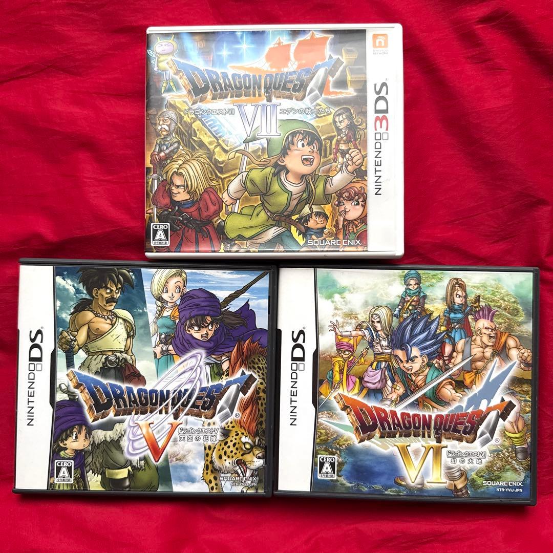ソフト無し ドラゴンクエストⅤ IV Ⅶ ニンテンドーDS 箱 説明書