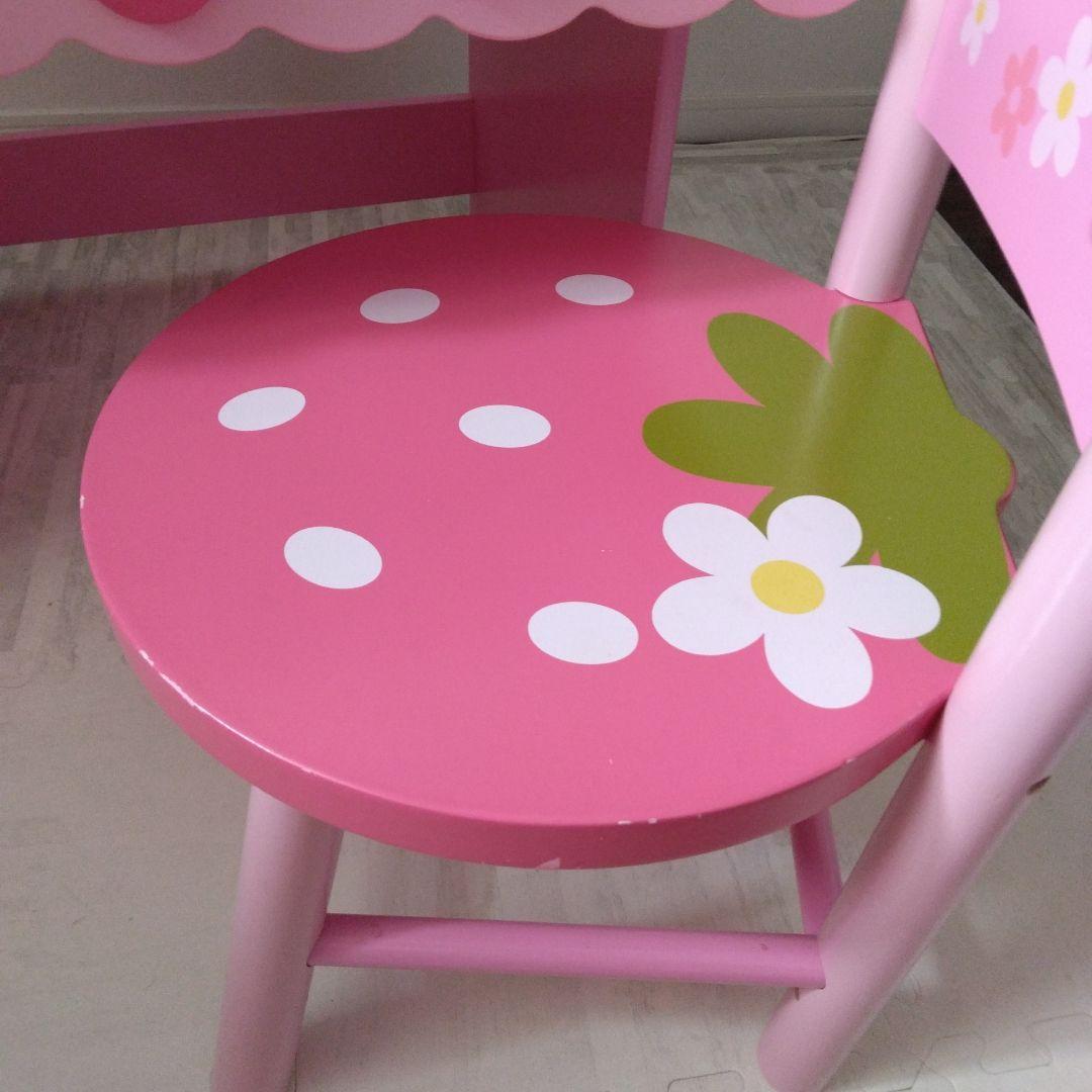 マザーガーデン 野いちご デスクセット 机 椅子 学習机 勉強机 - メルカリ
