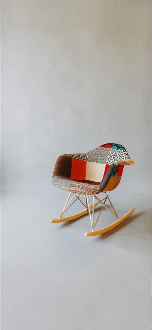 イームズR A R デザイン ロッキングチェア パッチワーク - メルカリ