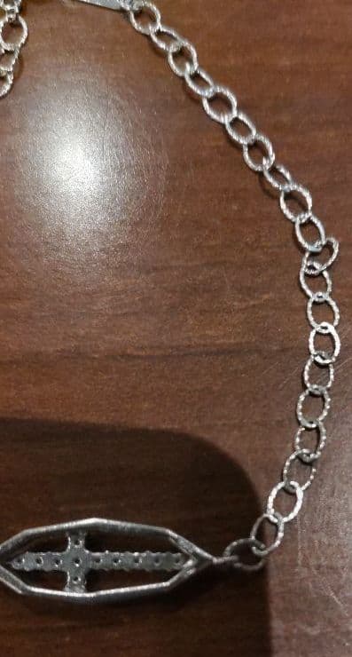 アガットプレシャスPTダイヤクロスブレスレット - メルカリ