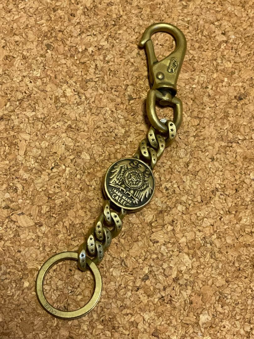 ◆感謝価格◆希少品◆CALEE◆キャリー◆真鍮コンチョキーリング◆ ◇感謝価格◇希少品◇CALEE◇キャリー◇真鍮コンチョキーリング