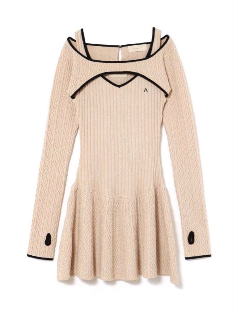 andmary Nana cable flare mini dress - メルカリ