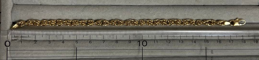 K18 YGウノアエレUNOAERREブレスレット　4.68g