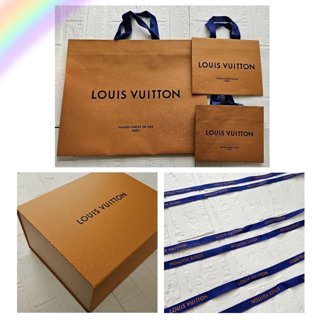 即日発送 ルイヴィトン LOUIS VUITTON ショップ袋 箱 リボンセット