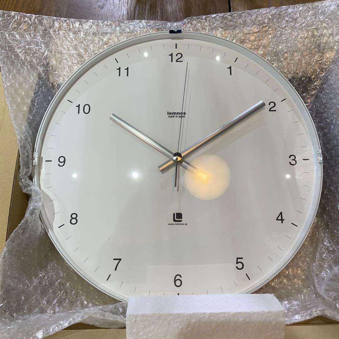 Lemnos North clock 白　掛時計 掛け時計 レムノス ノースクロック Lemnos North clock 連続秒針 静音