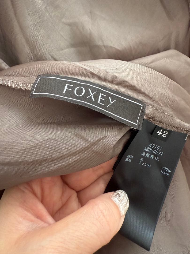 極美品 foxeyウール素材エリススカートブラック 希少サイズ42