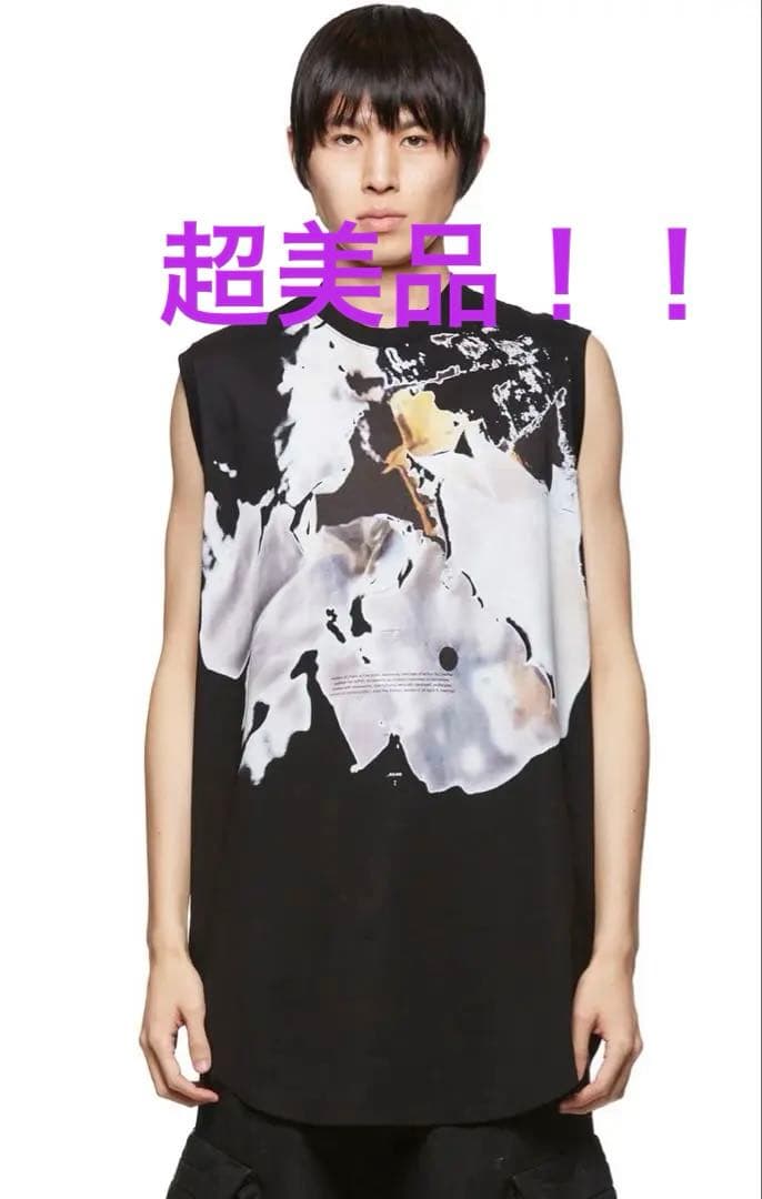 超激安最終値下げ❗️超美品❗️ユリウスlimitedプリントノースリーブタンクトップ Revo. タンクトップ ノースリーブ 「パット付き」YALL ロゴ アメリカン