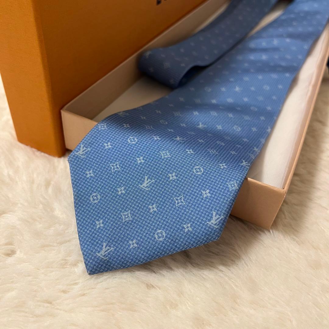 現行品！ ルイヴィトン ネクタイ モノグラム ブルー 楽天市場】国内完売商品【新品】ルイヴィトン LOUIS VUITTON ネクタイ