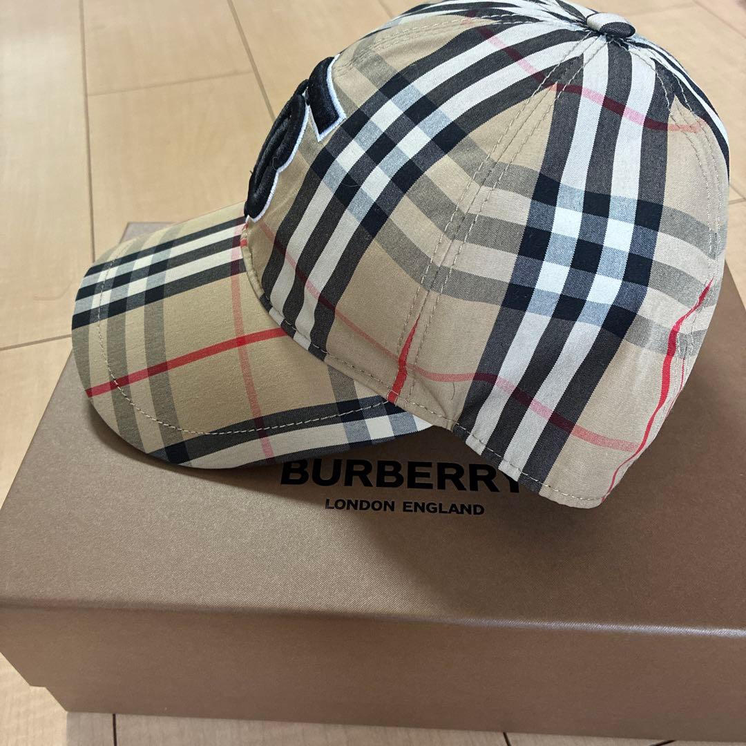 Burberry チェック柄 ベースボールキャップ - メルカリ