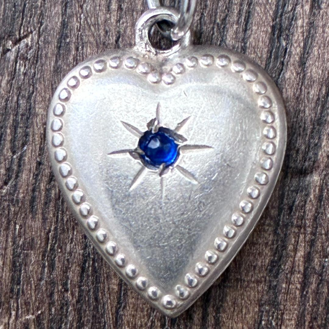 スウィートハートジュエリー ブルーストーン 石 シルバー ヴィンテージ